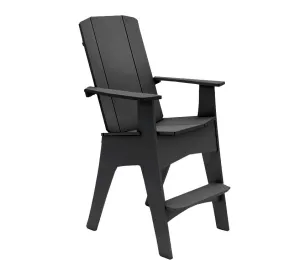 Mainstay Adriondack Tall Lounger Chair In Black