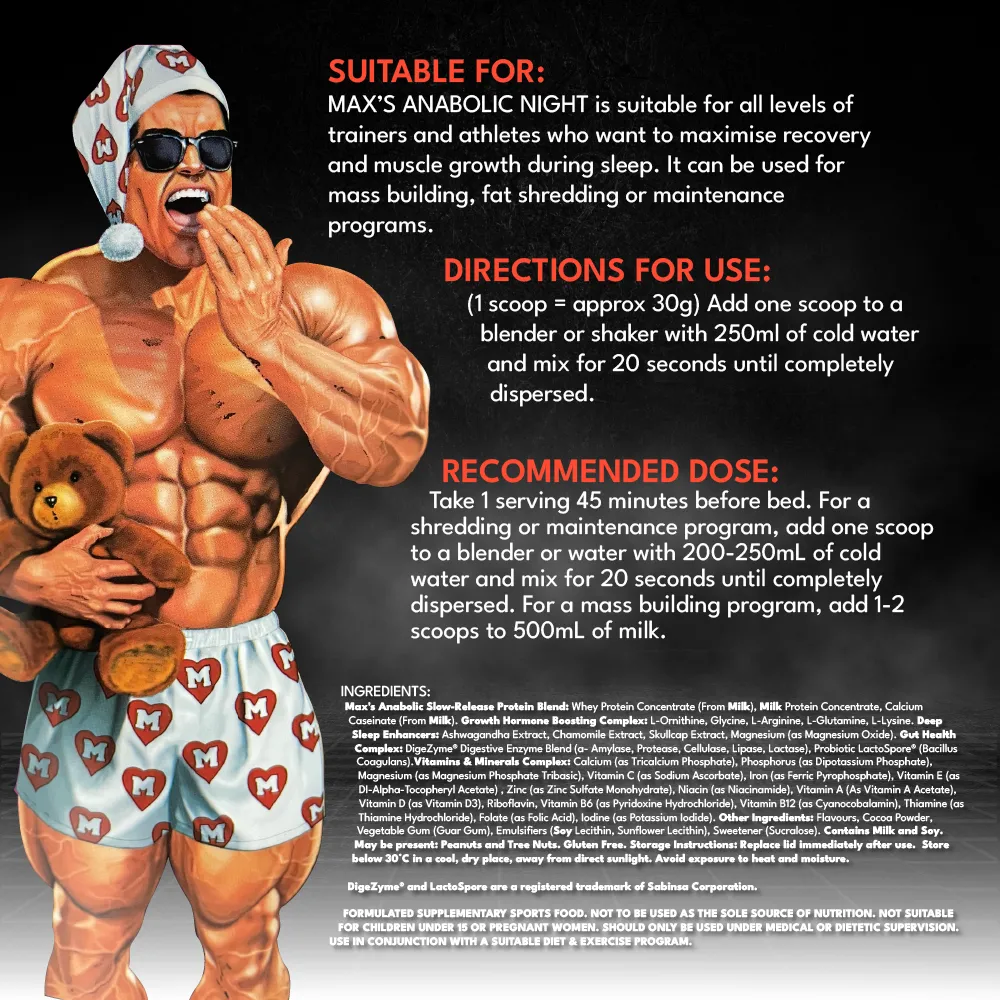 MAX'S Shred System   MAX's Anabolic Night Bundle