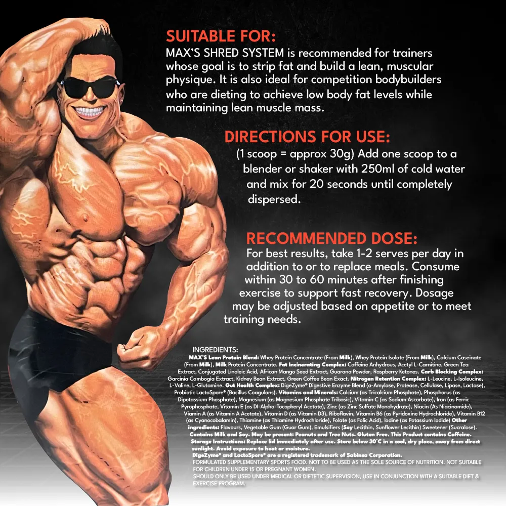 MAX'S Shred System   MAX's Anabolic Night Bundle