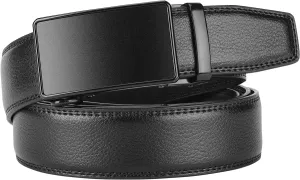 Men's Real Leather Ratchet Dress Casual Belt