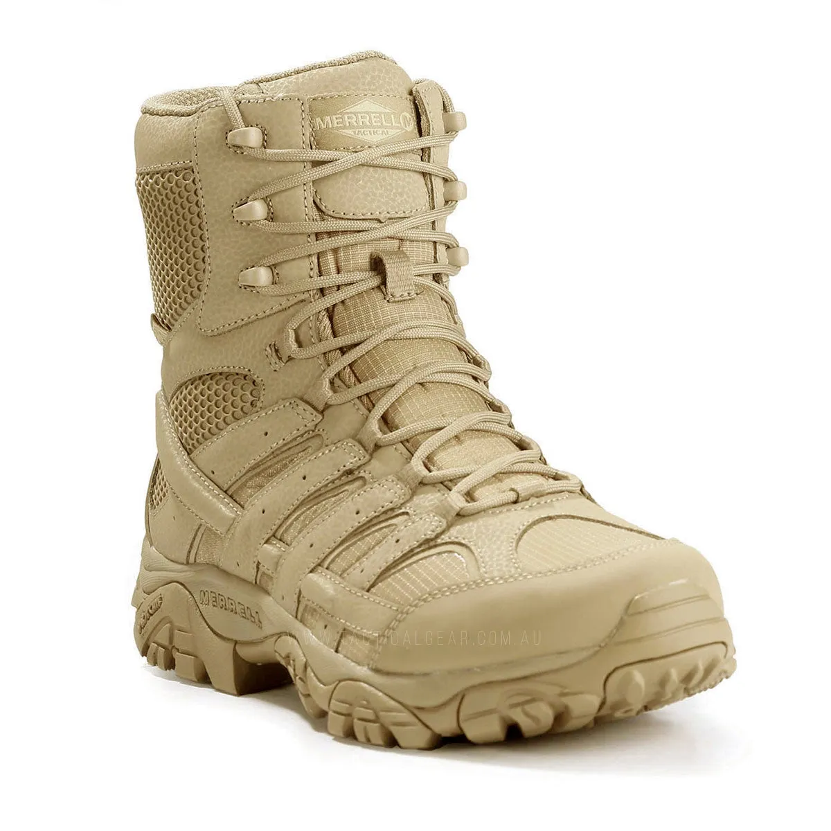 Merrell Tactical MOAB 2 Tactical Waterproof 8 Inches Side-Zip Boot Coyote