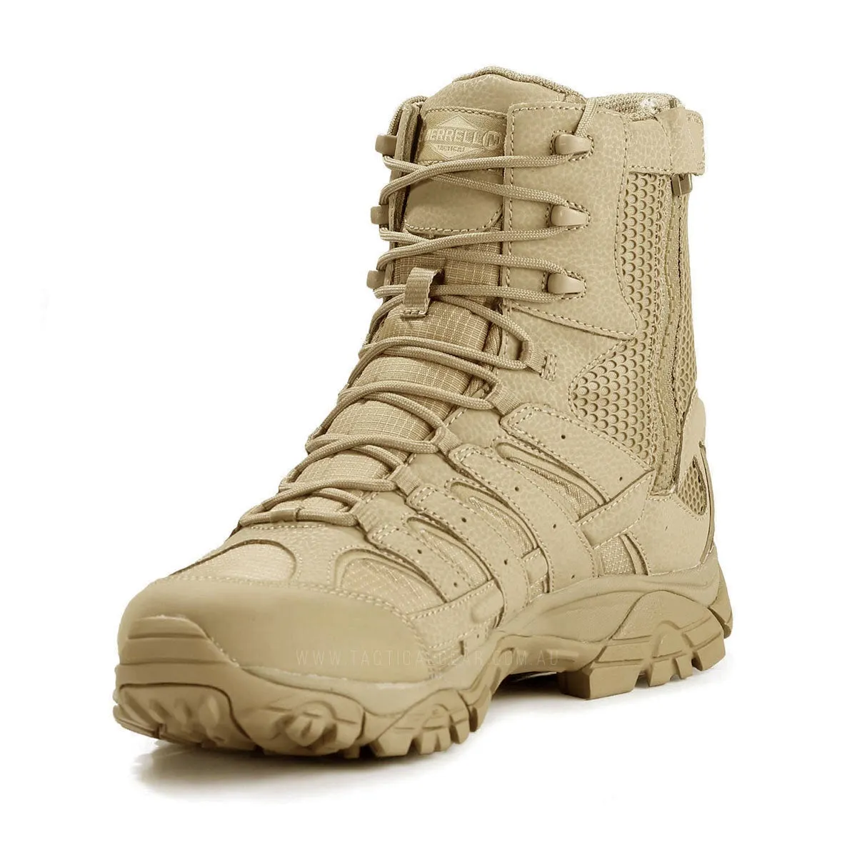 Merrell Tactical MOAB 2 Tactical Waterproof 8 Inches Side-Zip Boot Coyote