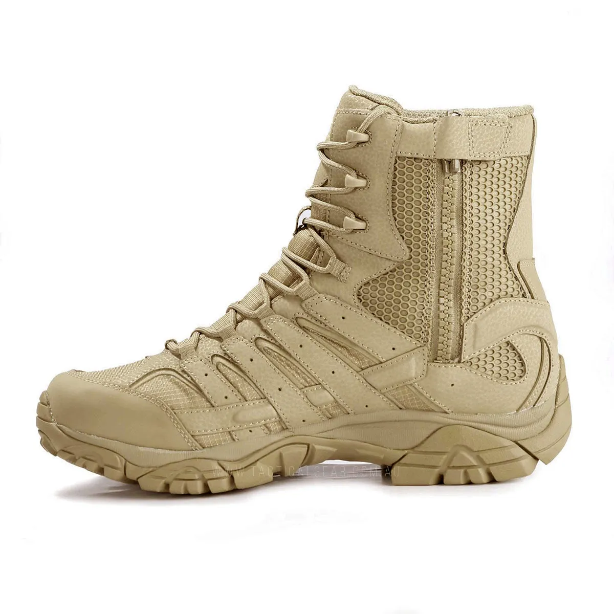Merrell Tactical MOAB 2 Tactical Waterproof 8 Inches Side-Zip Boot Coyote