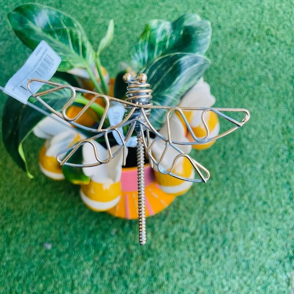Metal Butterfly/Dragonfly on Stick