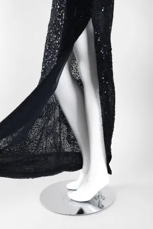 Micro Sequin Chiffon Skirt