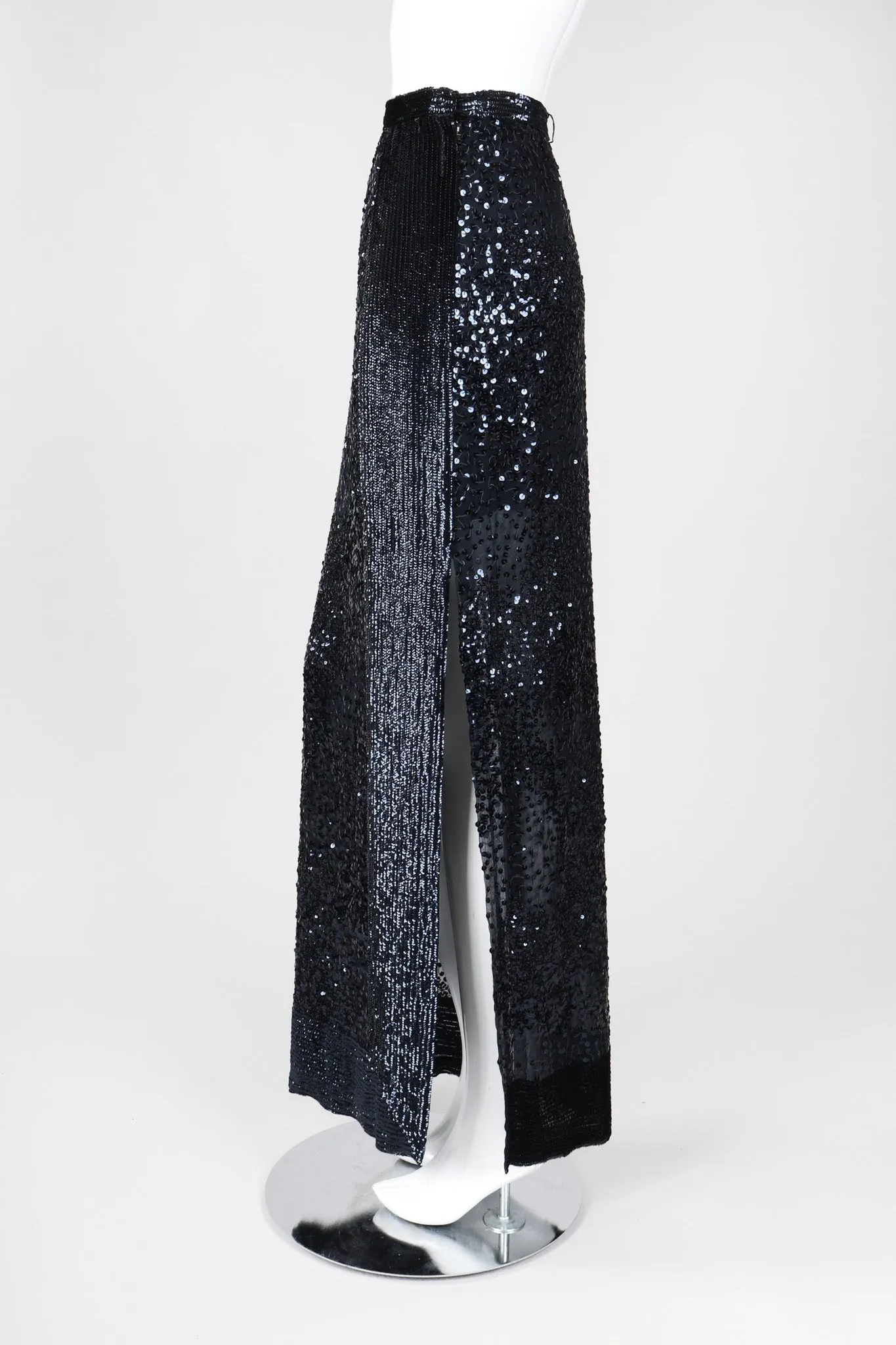 Micro Sequin Chiffon Skirt