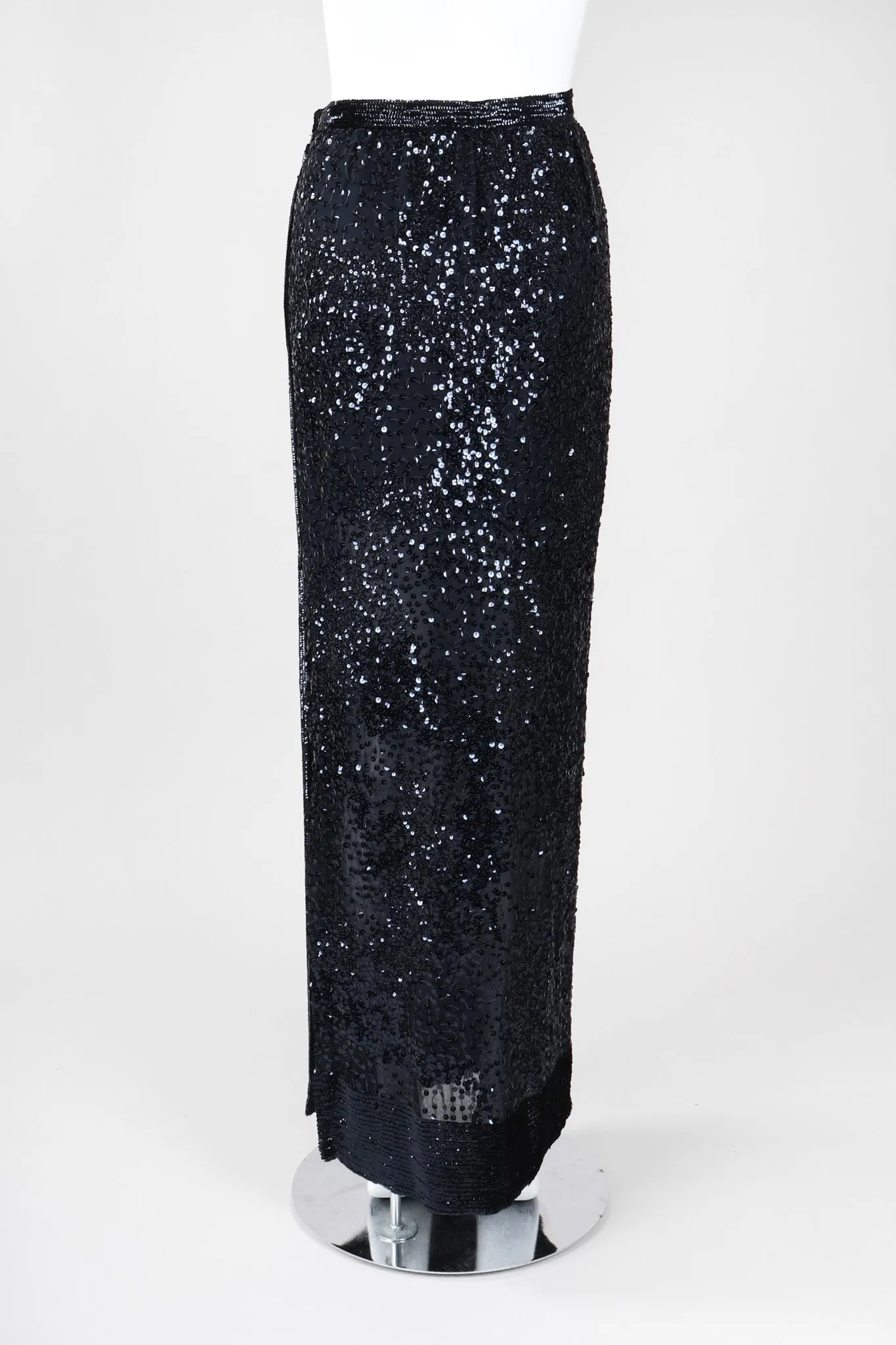 Micro Sequin Chiffon Skirt