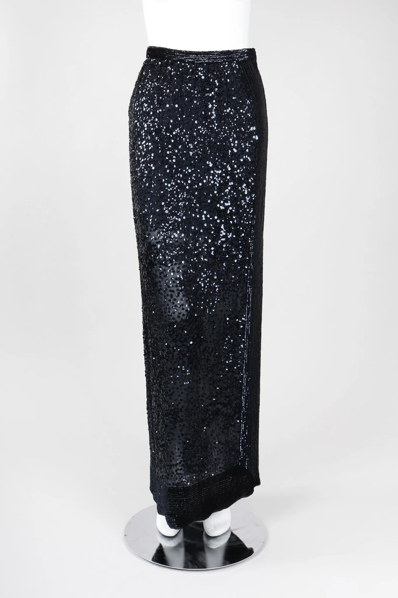 Micro Sequin Chiffon Skirt
