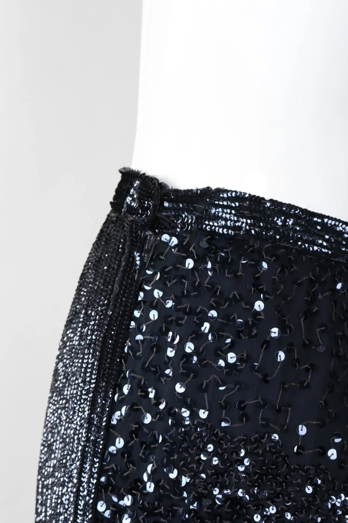 Micro Sequin Chiffon Skirt