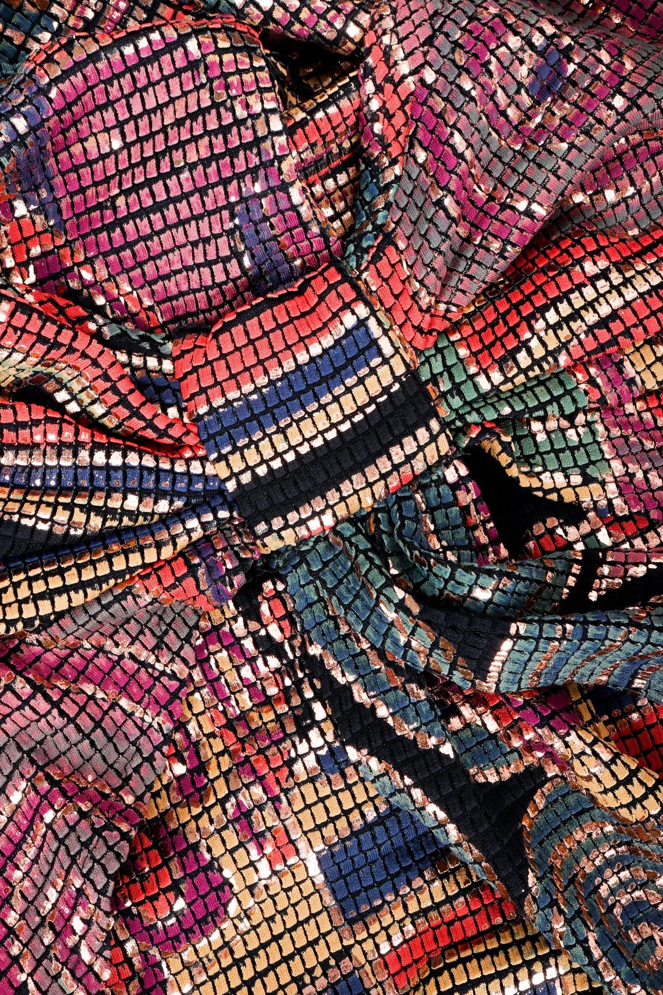 Mosaic Keyhole Back Dress