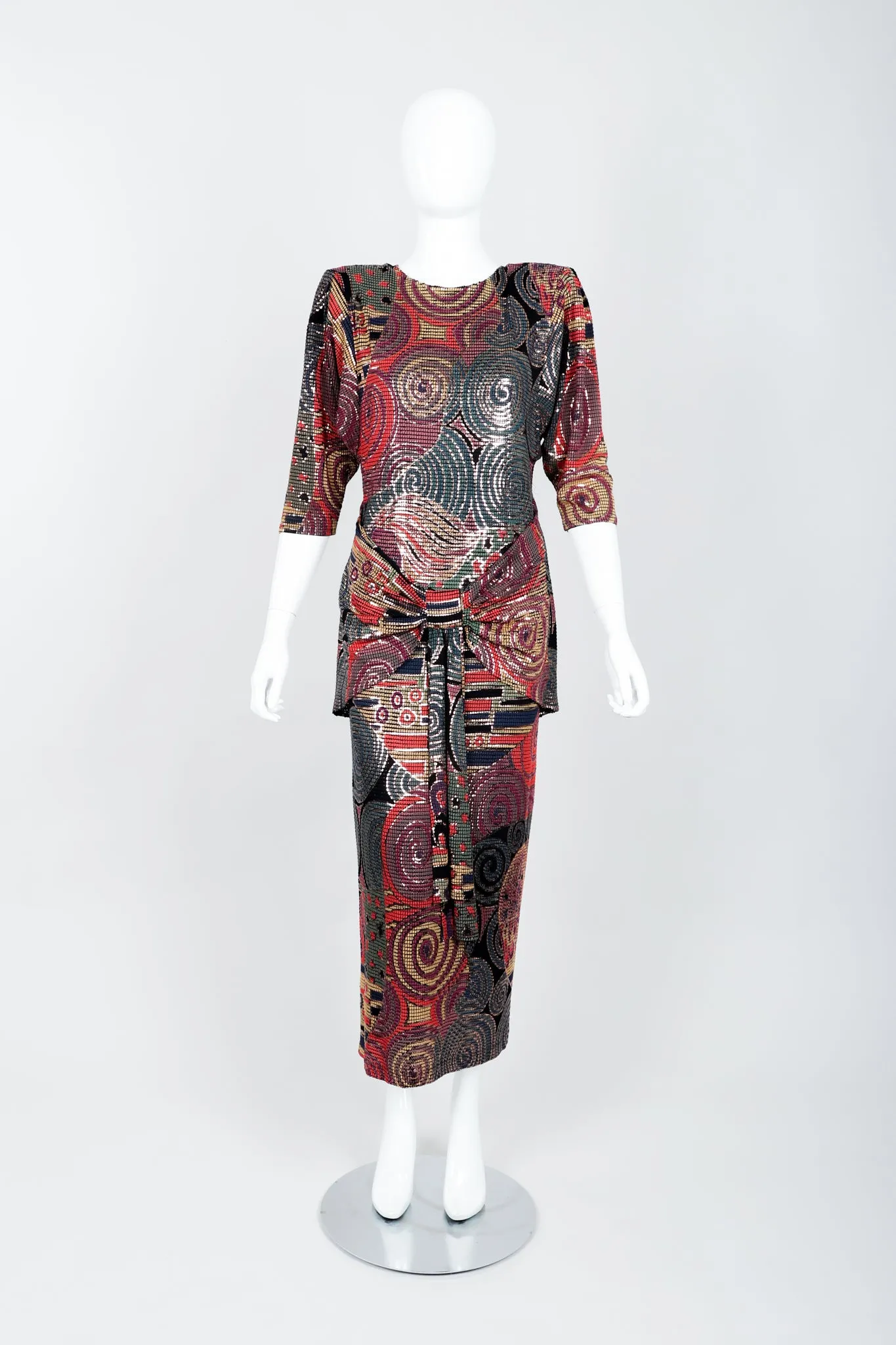 Mosaic Keyhole Back Dress