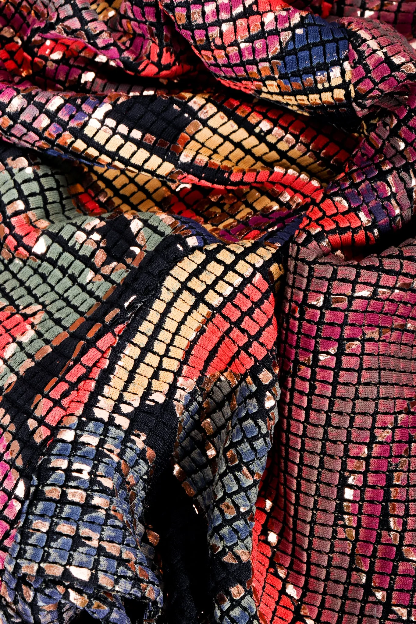 Mosaic Keyhole Back Dress