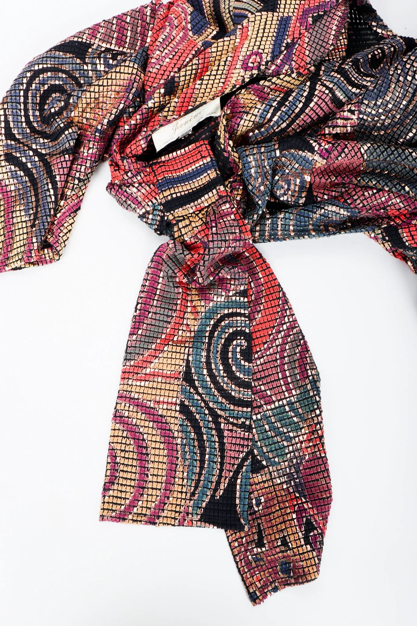 Mosaic Keyhole Back Dress