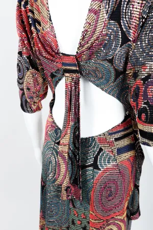 Mosaic Keyhole Back Dress