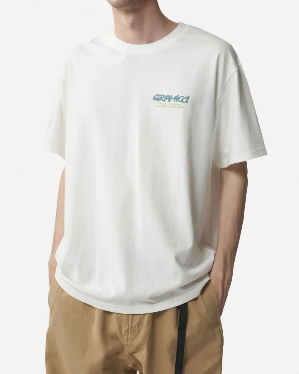 Mountaineering Tee - White/Blue