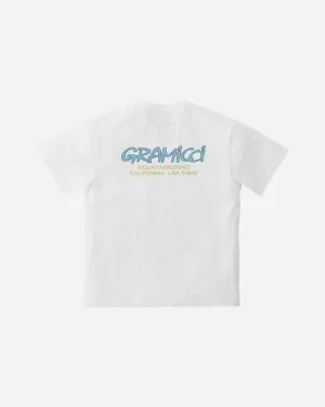 Mountaineering Tee - White/Blue