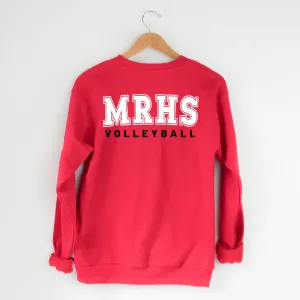 MRHS BLOCK VOLLEYBALL CREWNECK SWEATSHIRT | 3 COLOR OPTIONS