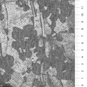 Natural Rayon Fiber Jersey Sequin Embroidered Knitted Cream Fabric