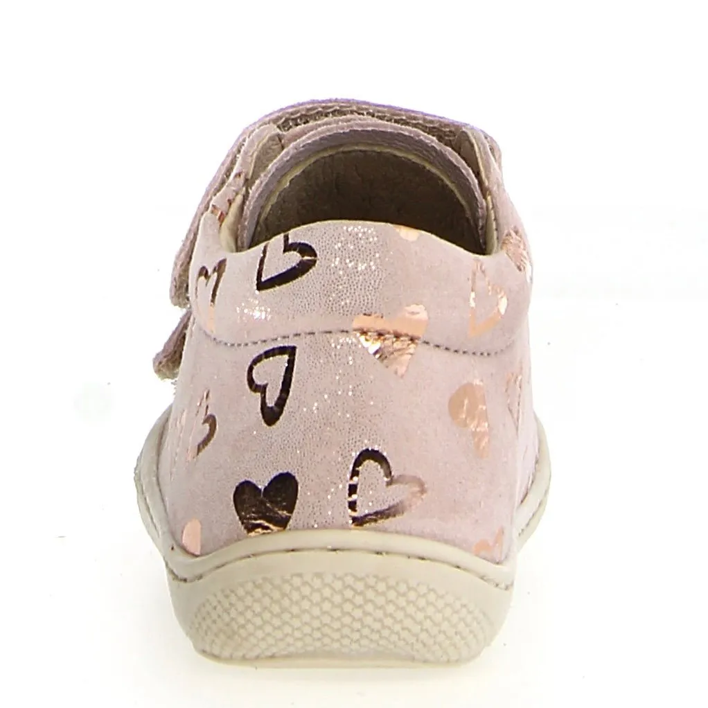 NATURINO -  Cocoon VL - Pink Patent Hearts