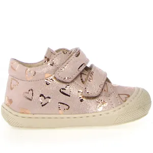 NATURINO -  Cocoon VL - Pink Patent Hearts