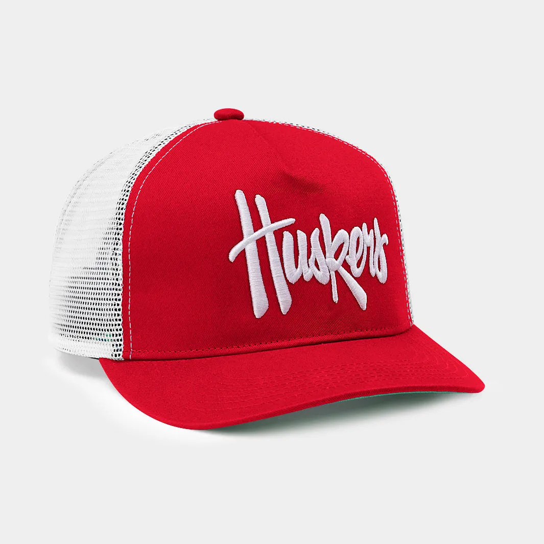 Nebraska Vintage "Huskers" Logo Trucker Hat