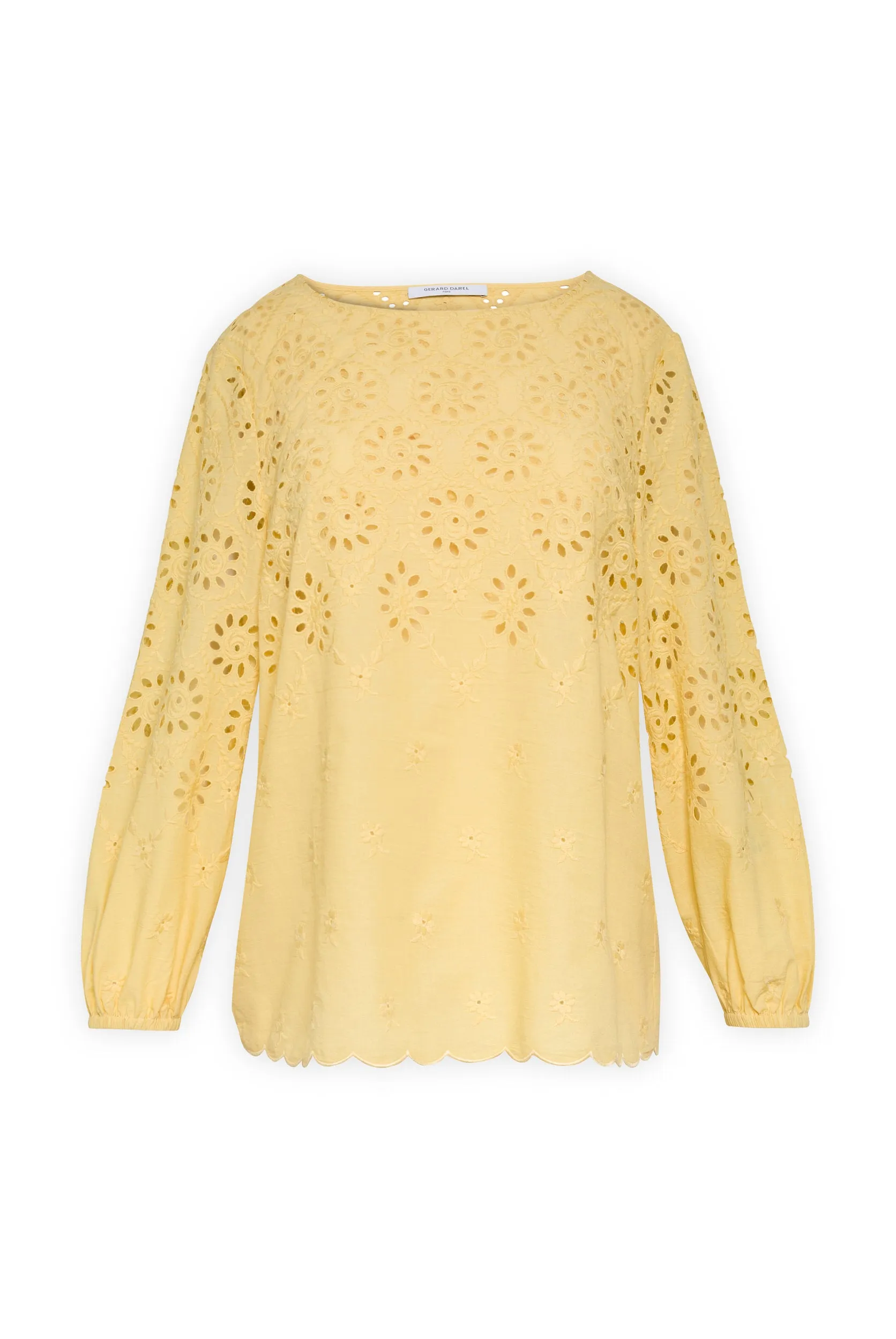 NESSIE COTTON BLOUSE WITH ENGLISH LACE