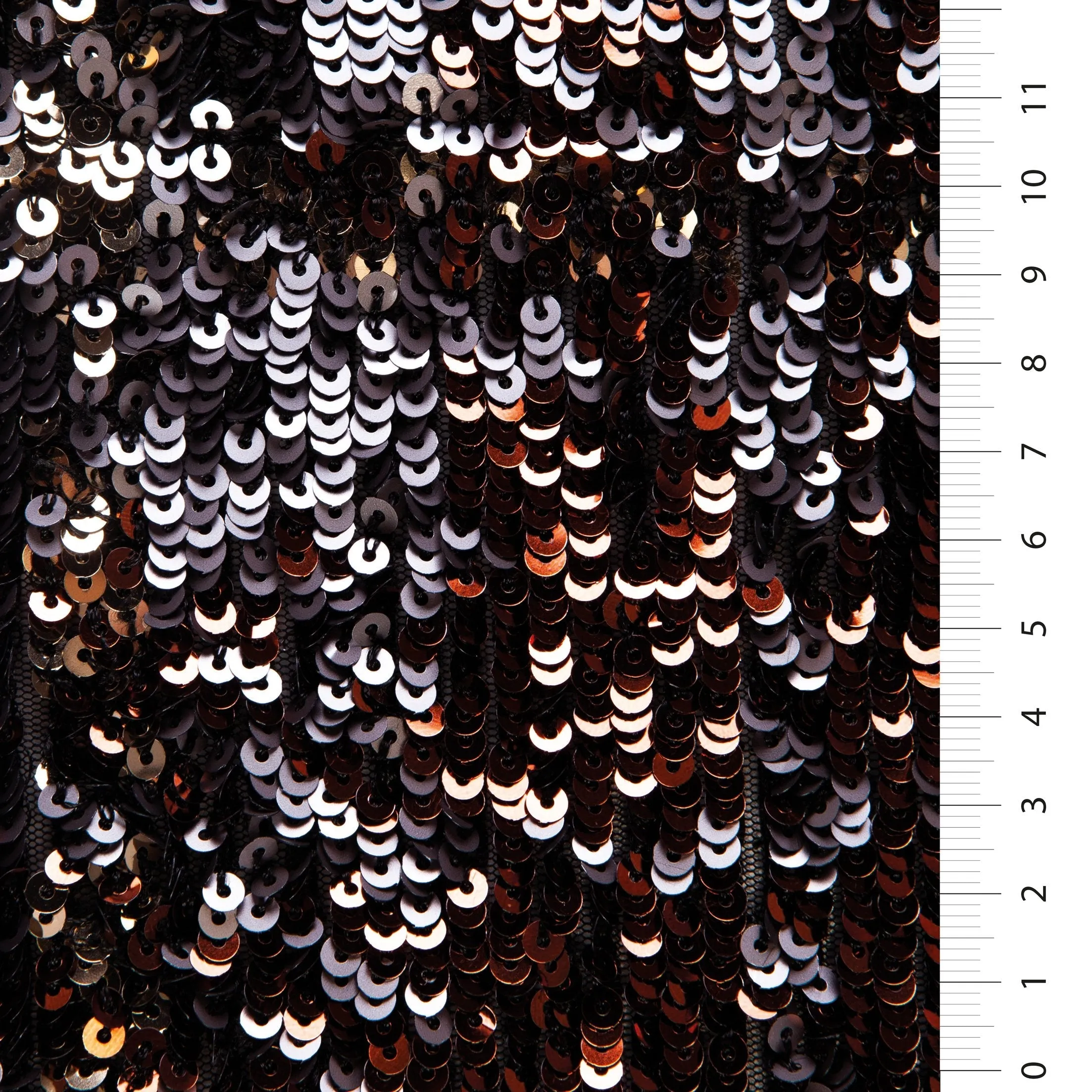 New Czech Design Fabric with Colorful Sequin Embroidery on All Sides