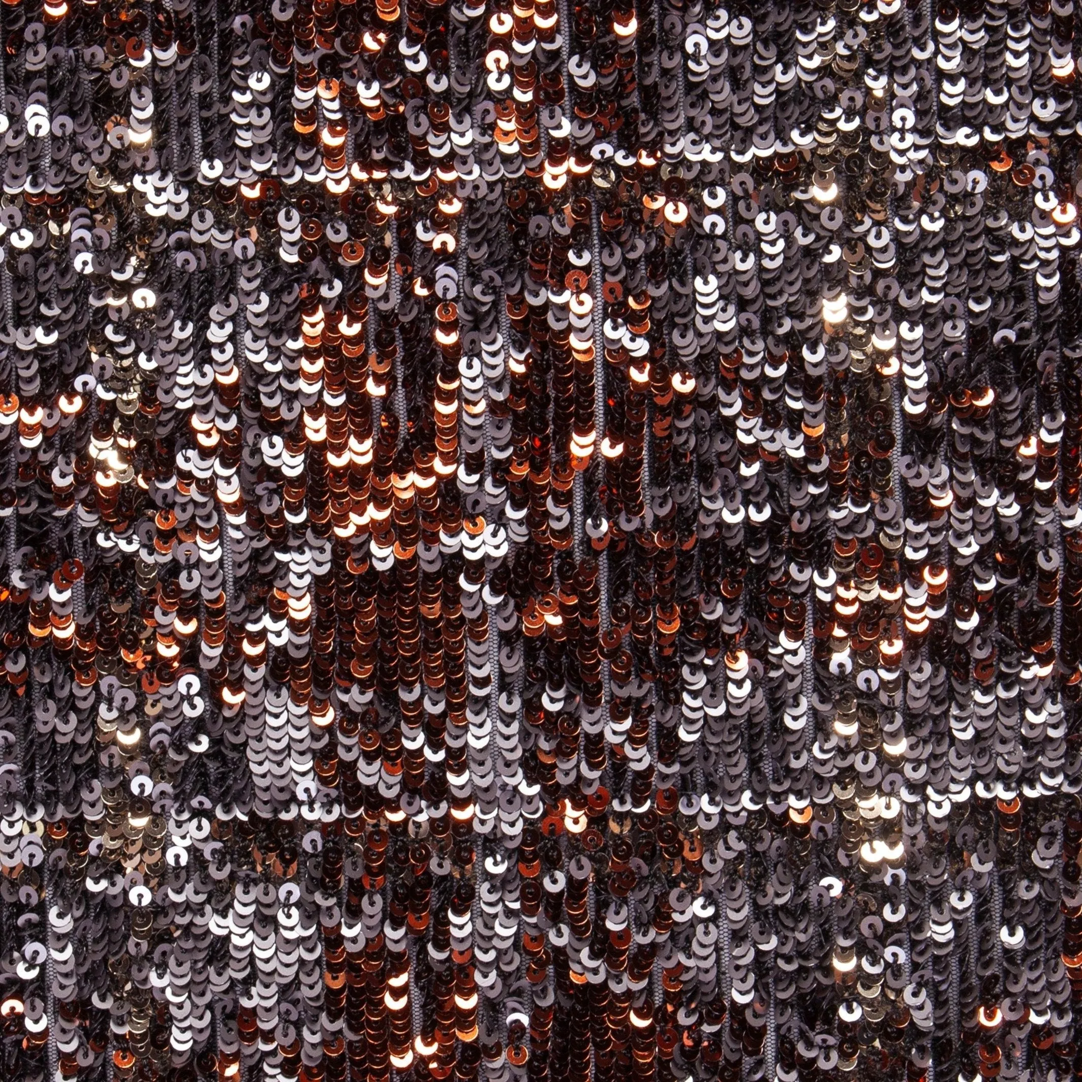 New Czech Design Fabric with Colorful Sequin Embroidery on All Sides