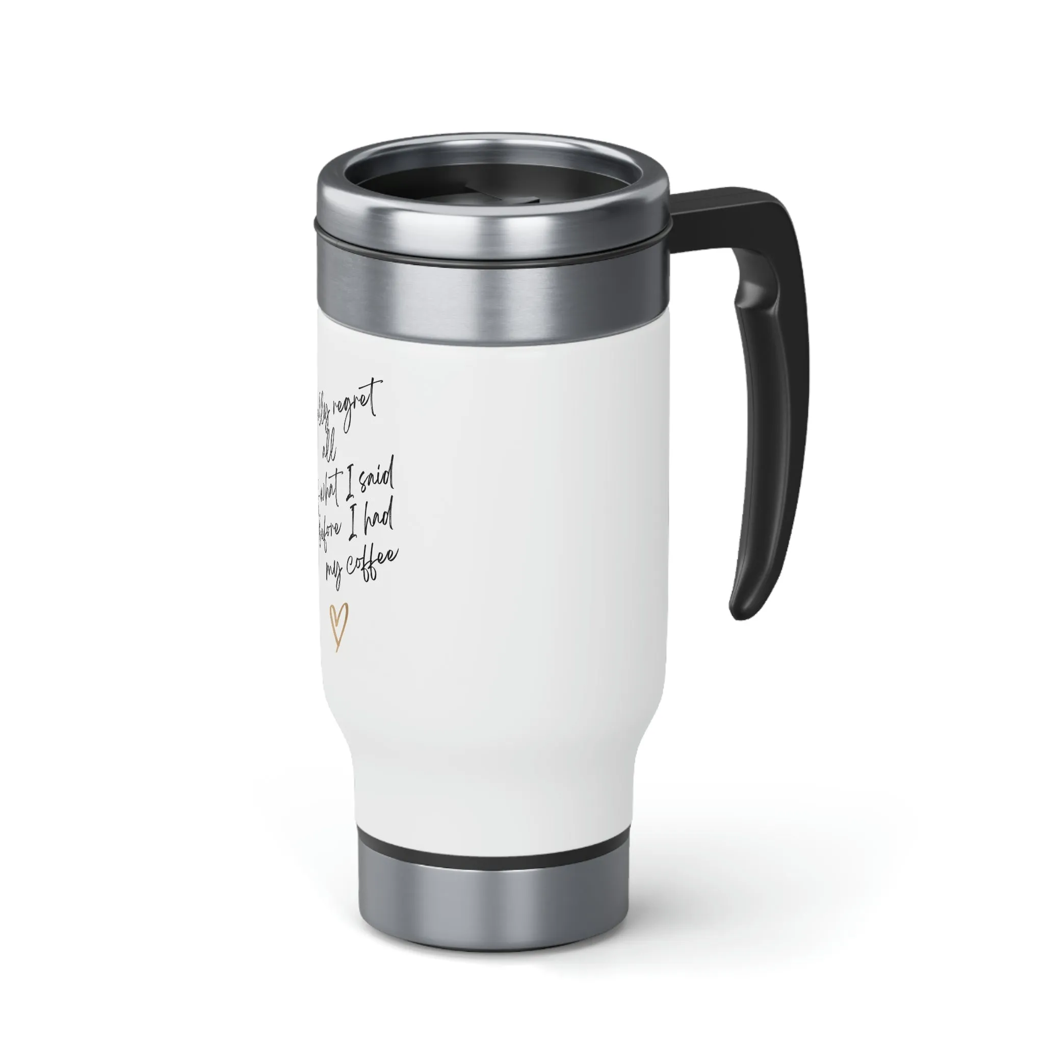 New Stainless Steel Travel Mug with Handle, 14oz
