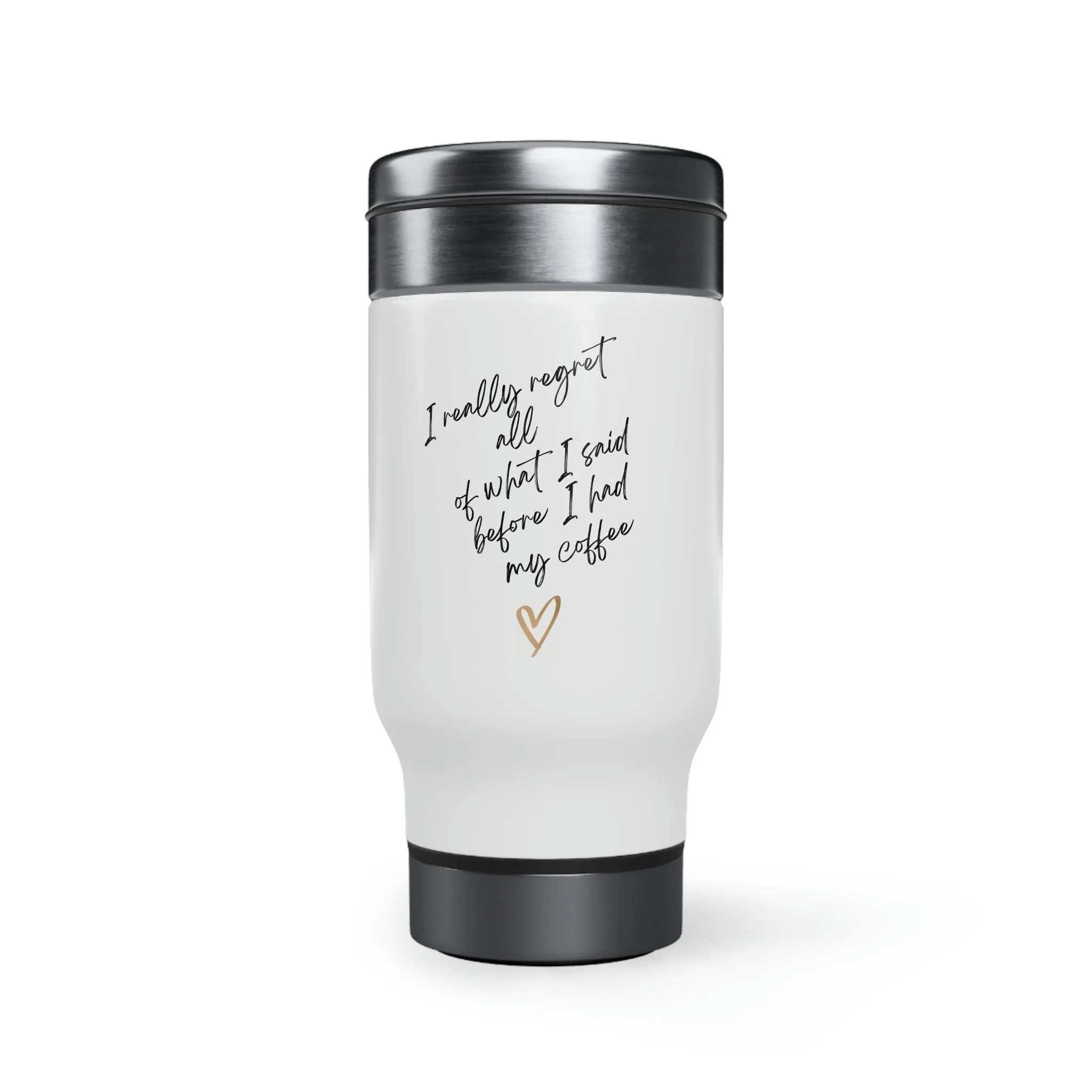 New Stainless Steel Travel Mug with Handle, 14oz