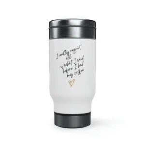 New Stainless Steel Travel Mug with Handle, 14oz