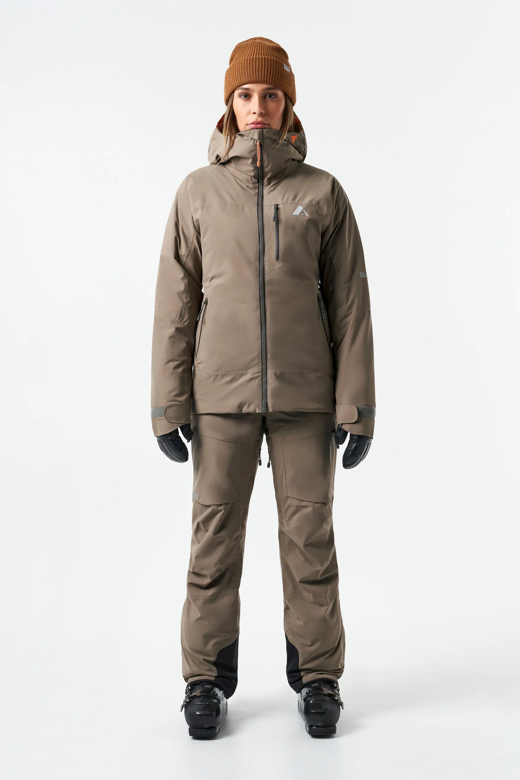 Nina Hybrid Insulated Jacket-Clay