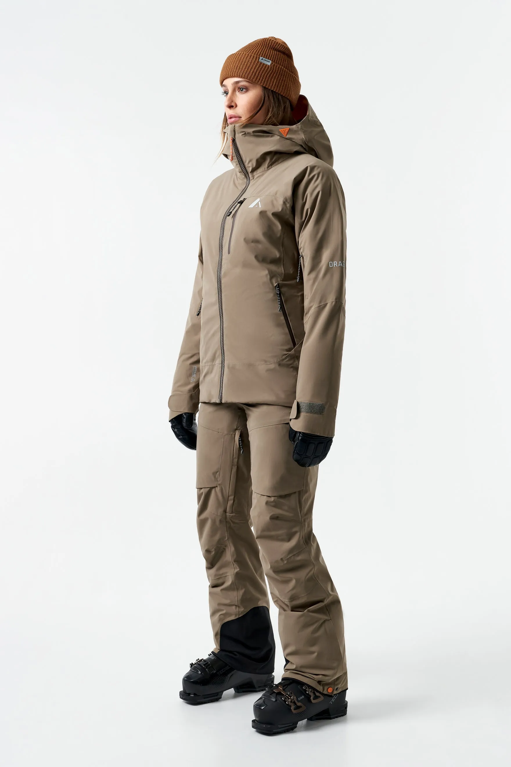 Nina Hybrid Insulated Jacket-Clay
