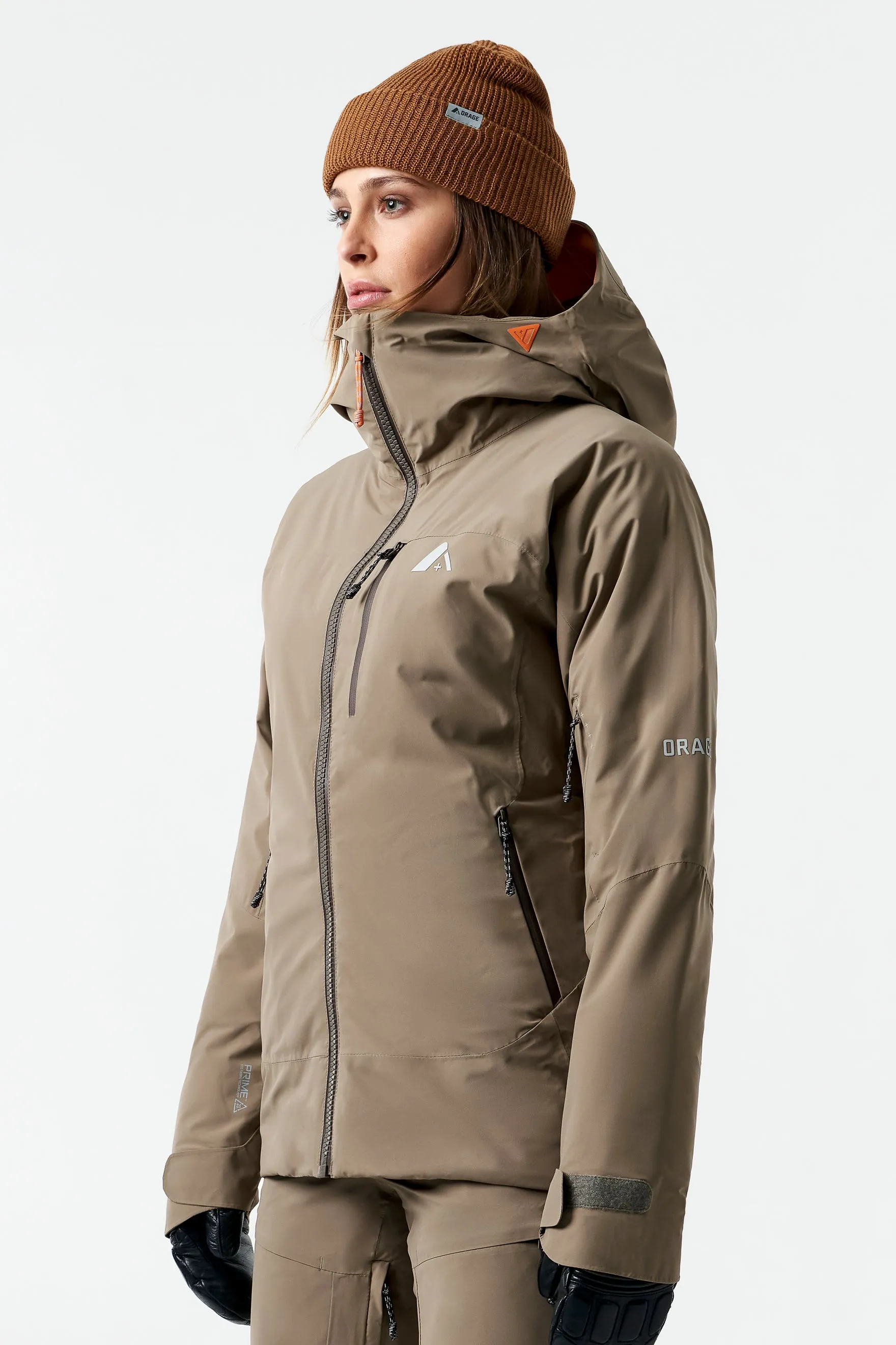 Nina Hybrid Insulated Jacket-Clay