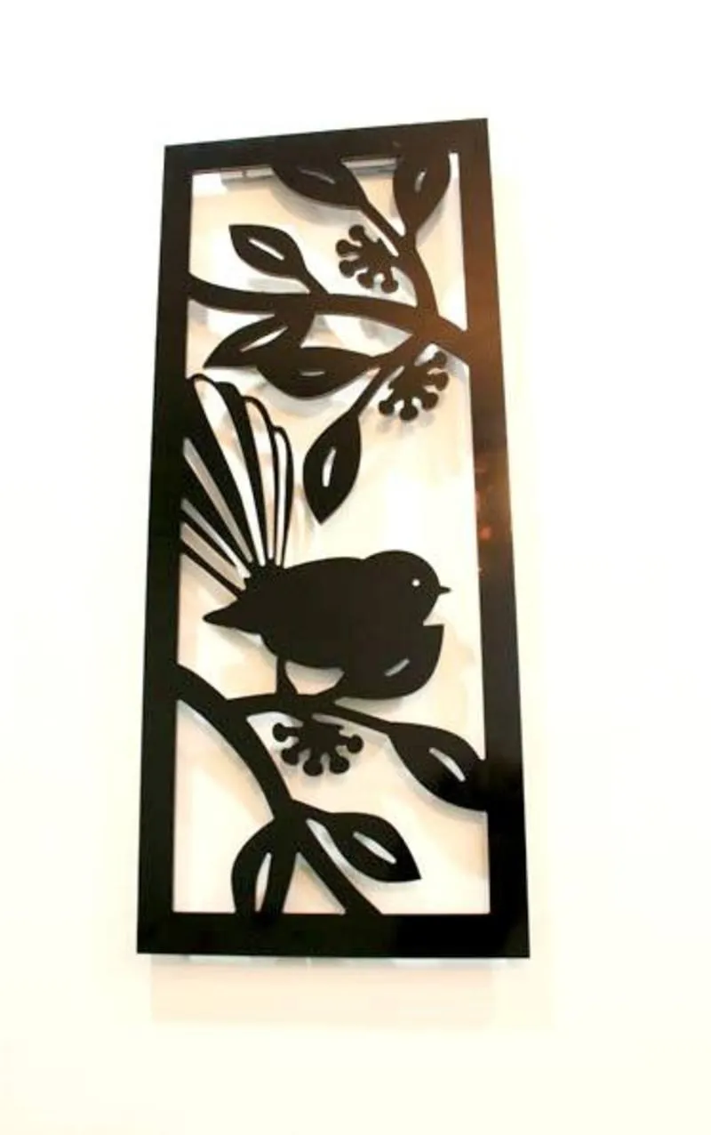NZ Fantail on Pohutukawa Panel