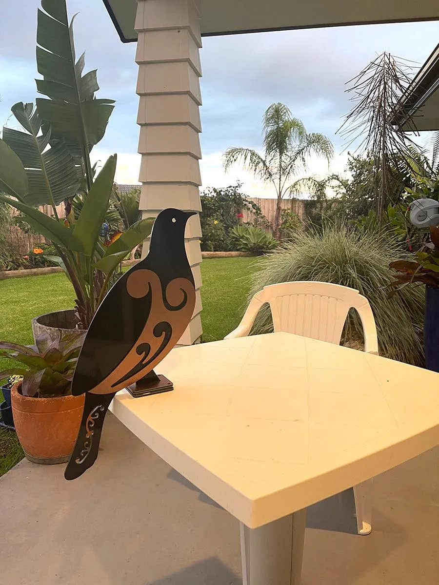 NZ Made Outdoor Kereru Wood Pigeon On Stand