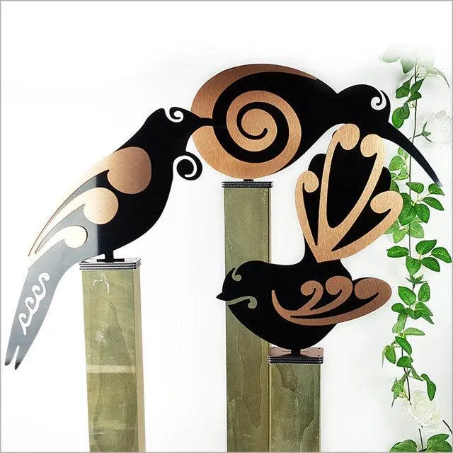 NZ Made Outdoor Kereru Wood Pigeon On Stand