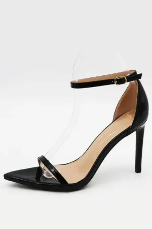 One Band Ankle Strap Patent Pu