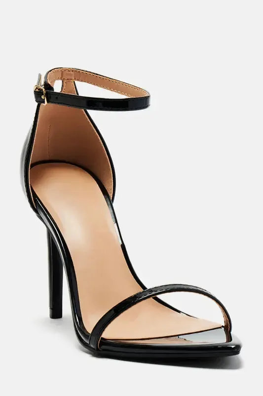 One Band Ankle Strap Patent Pu