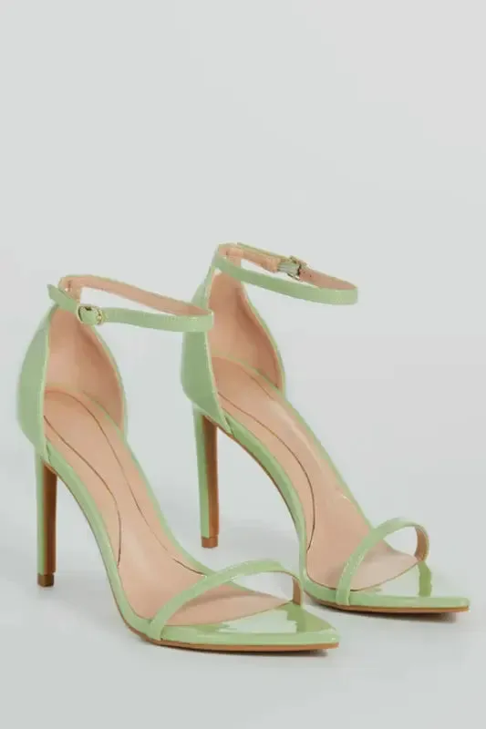 One Band Ankle Strap Patent Pu