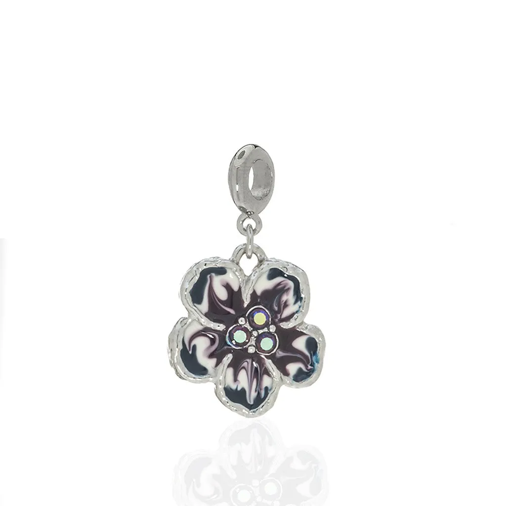 Orchid Evening Purple Mix Charm with Ring