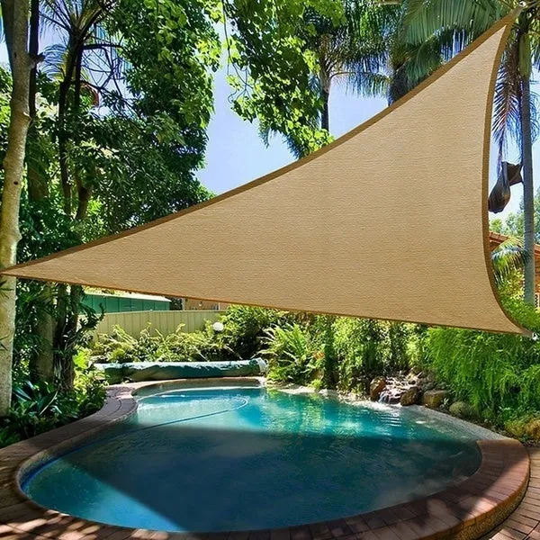 Outdoor Waterproof Triangular UV Sun Shade Sail