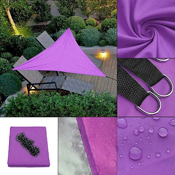 Outdoor Waterproof Triangular UV Sun Shade Sail