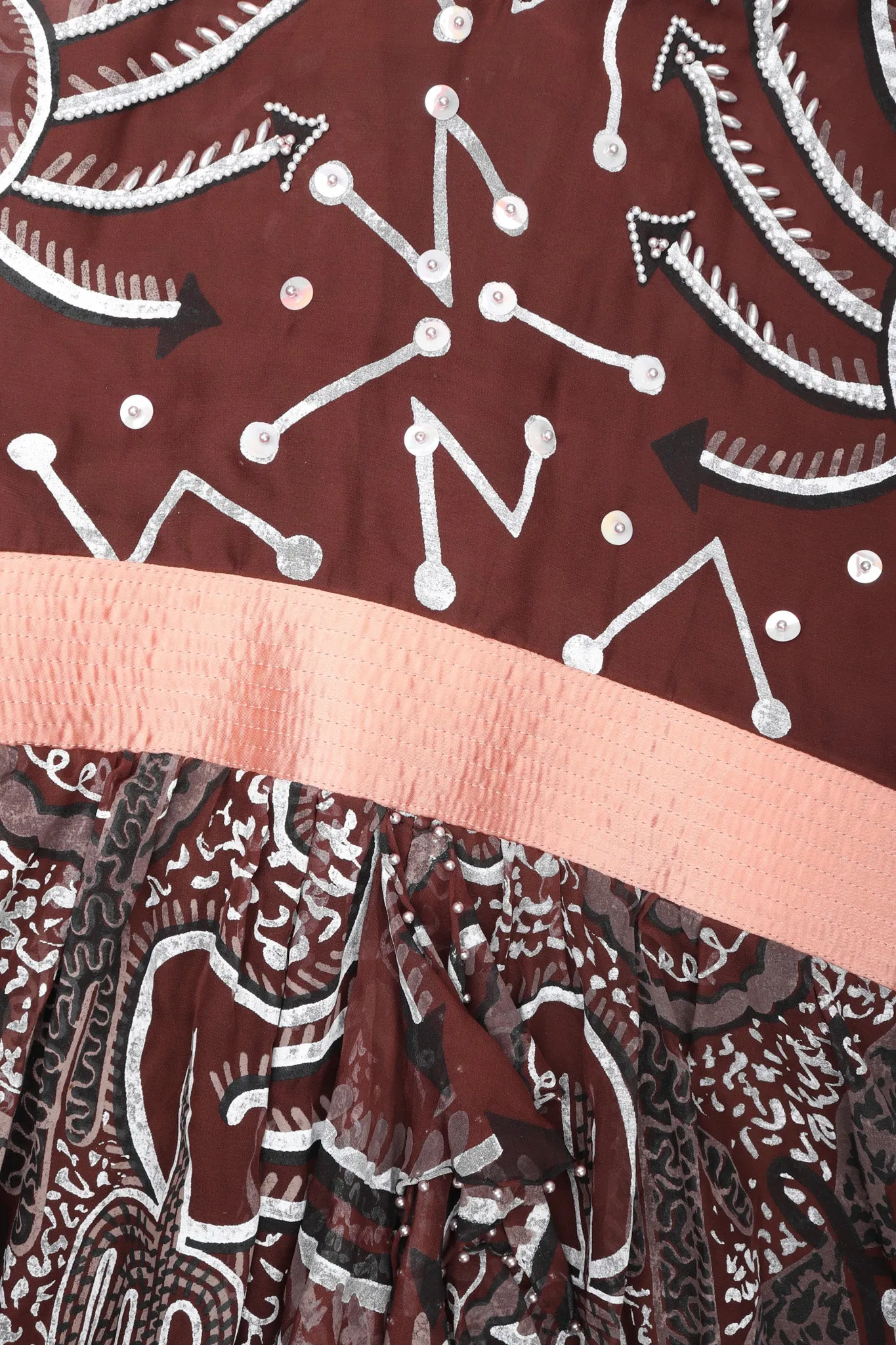 Painted Chiffon Dress
