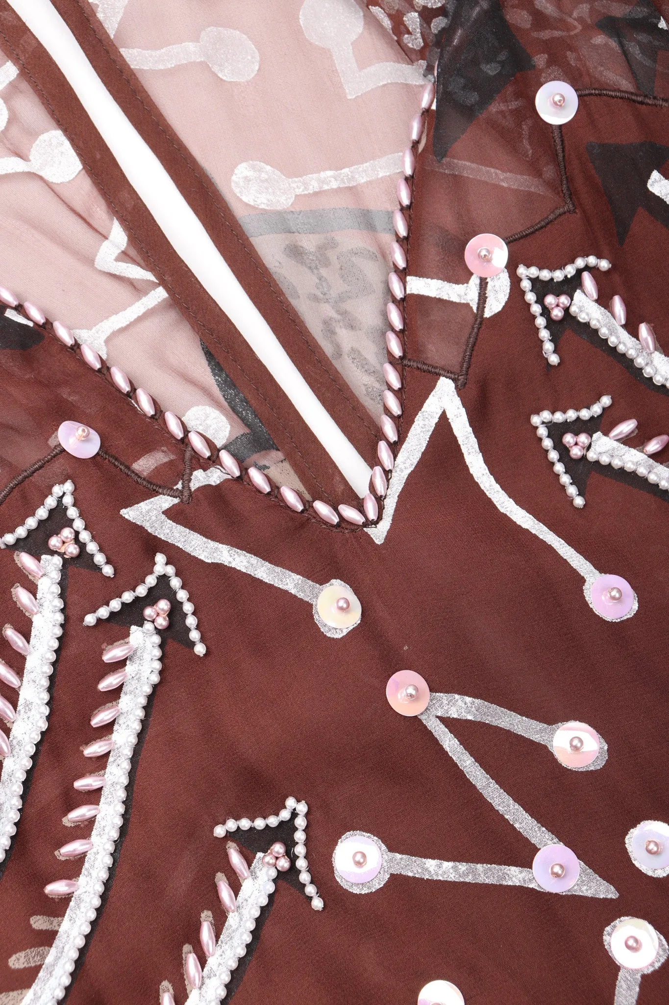 Painted Chiffon Dress