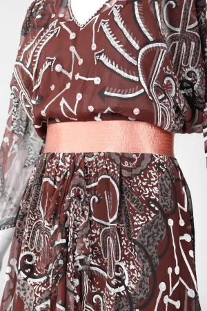 Painted Chiffon Dress