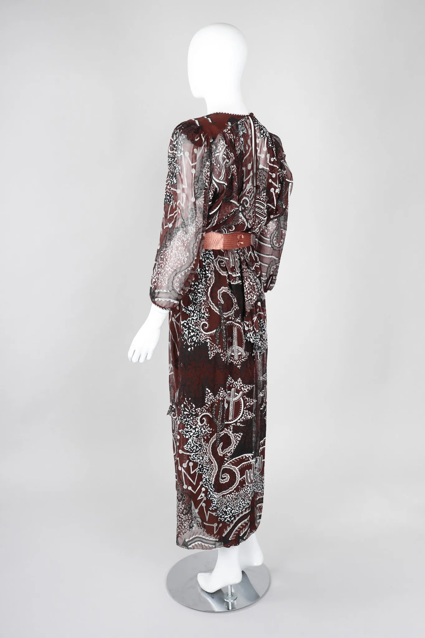Painted Chiffon Dress