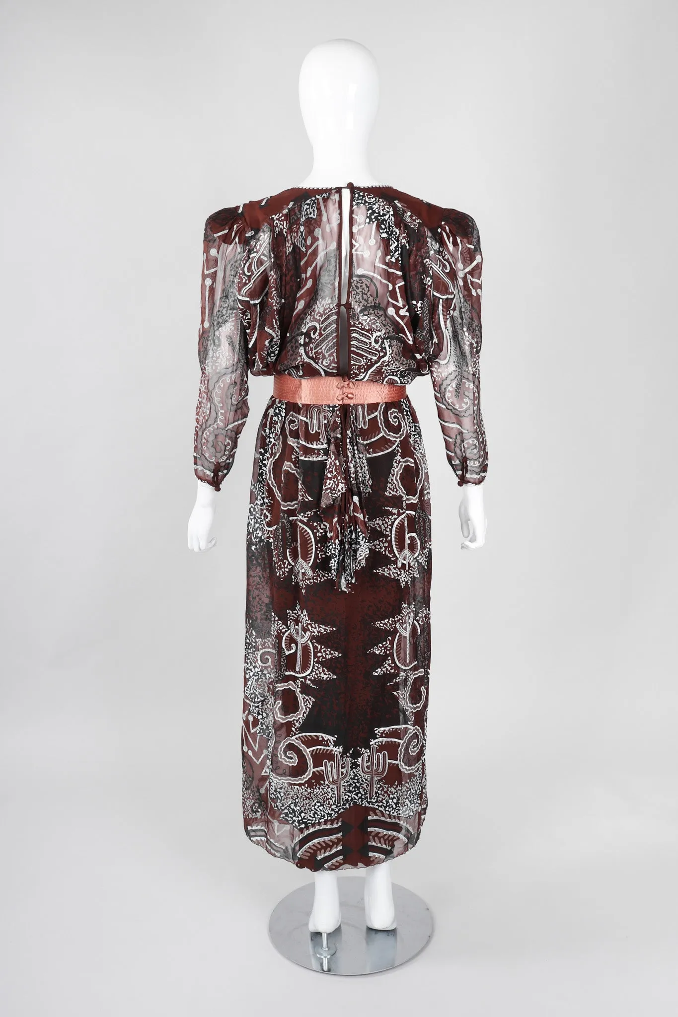 Painted Chiffon Dress