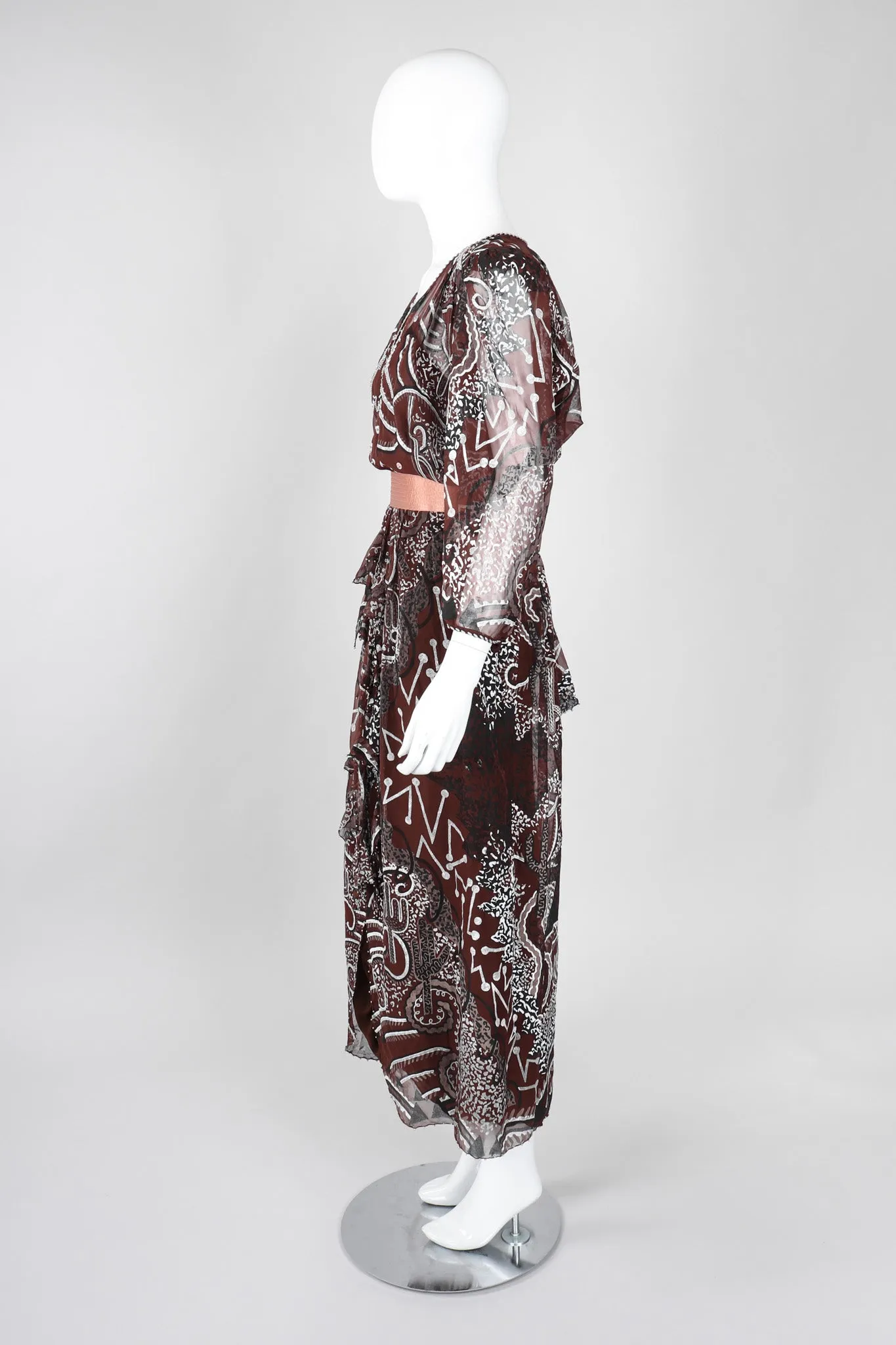Painted Chiffon Dress