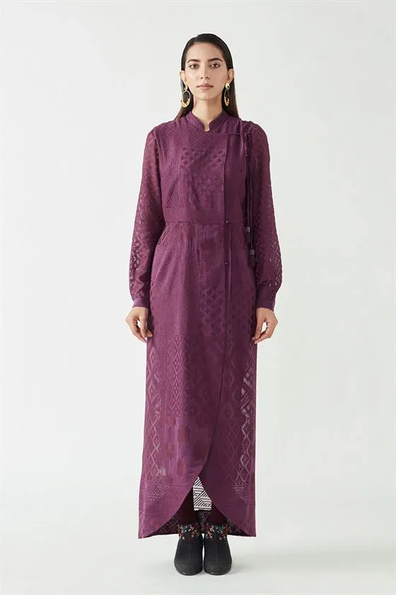 Payal Pratap   -   View with A Room  Finola Embroidered Dress with lycra tights (2 Pcs)
